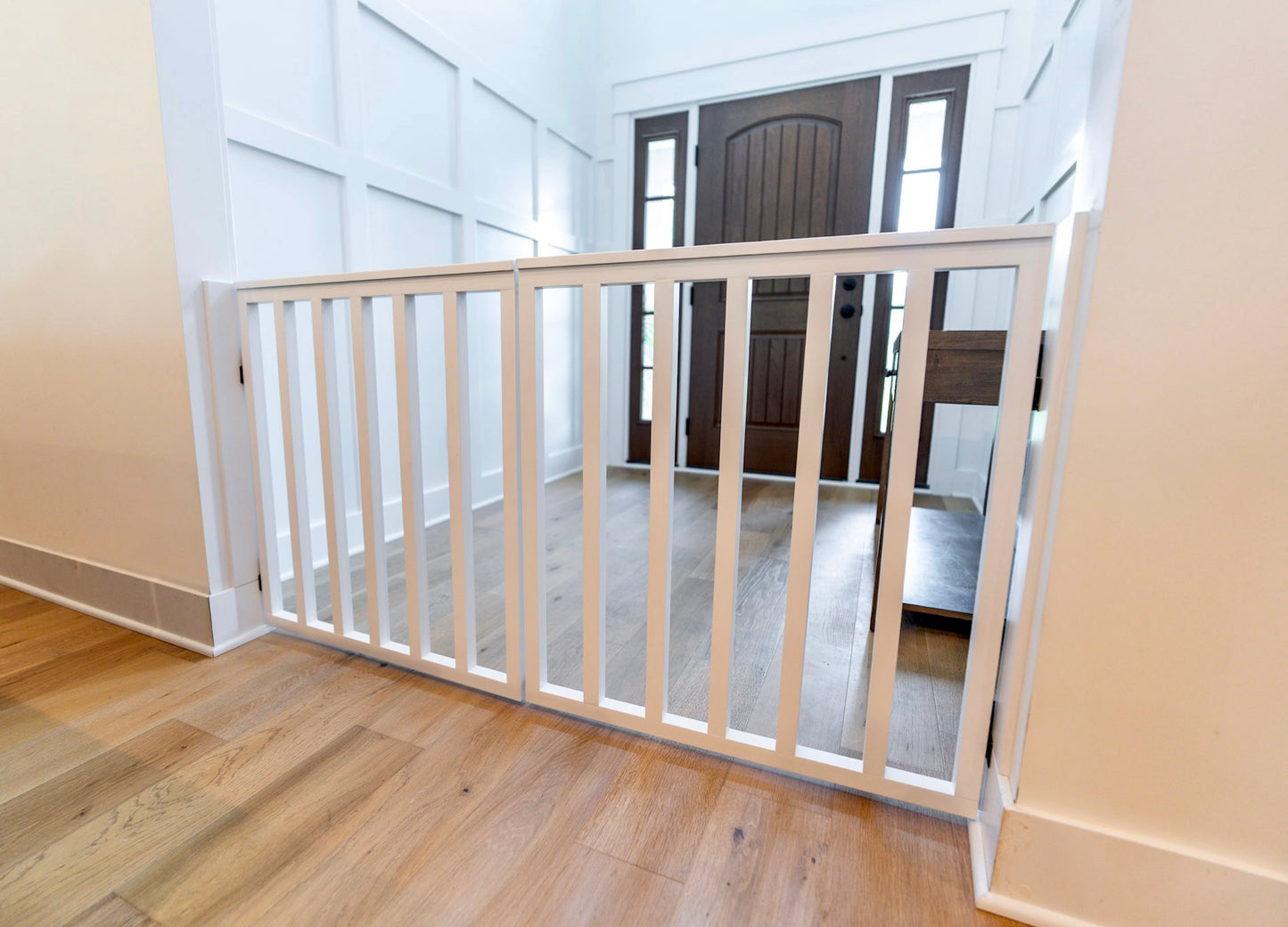Extra Wide Spindle Double Baby Gate | Handmade Wooden Gate
