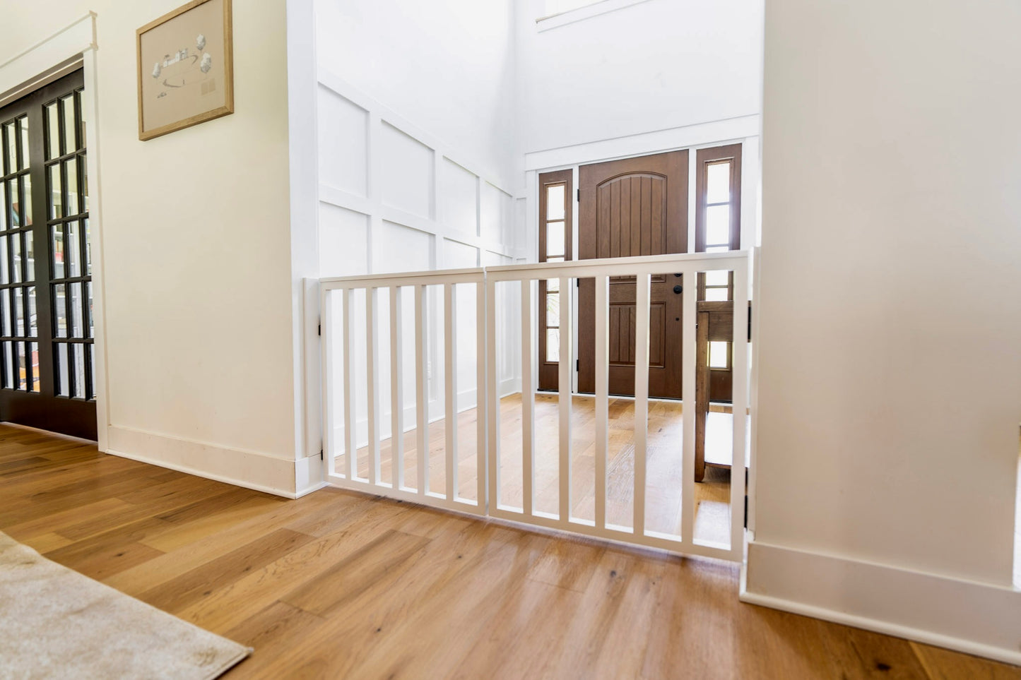 Extra Wide Spindle Double Baby Gate | Handmade Wooden Gate