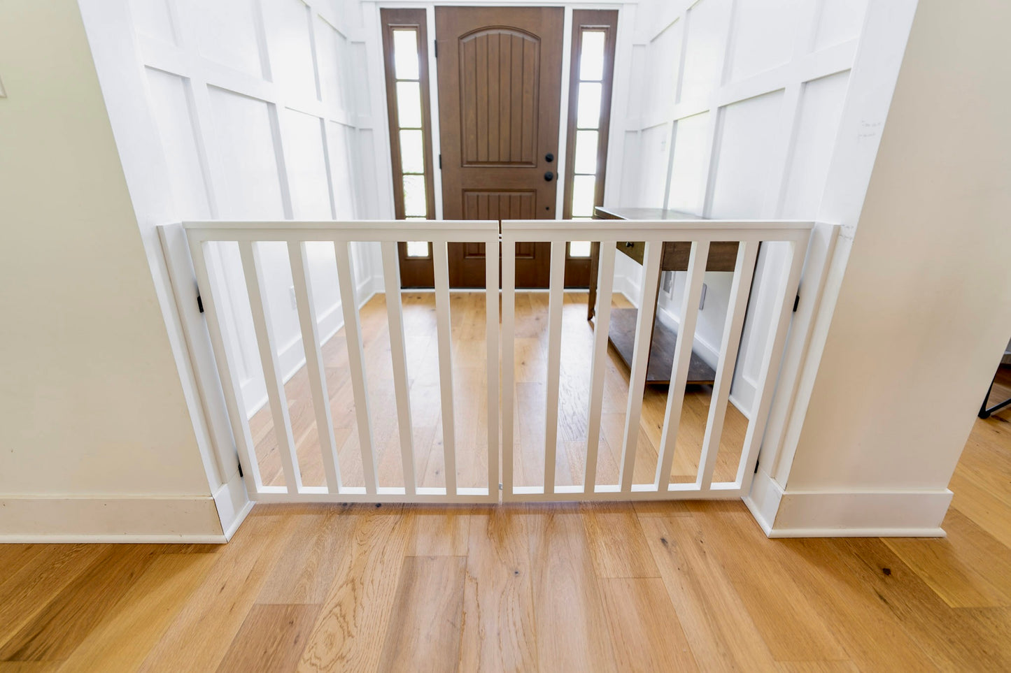 Extra Wide Spindle Double Baby Gate | Handmade Wooden Gate