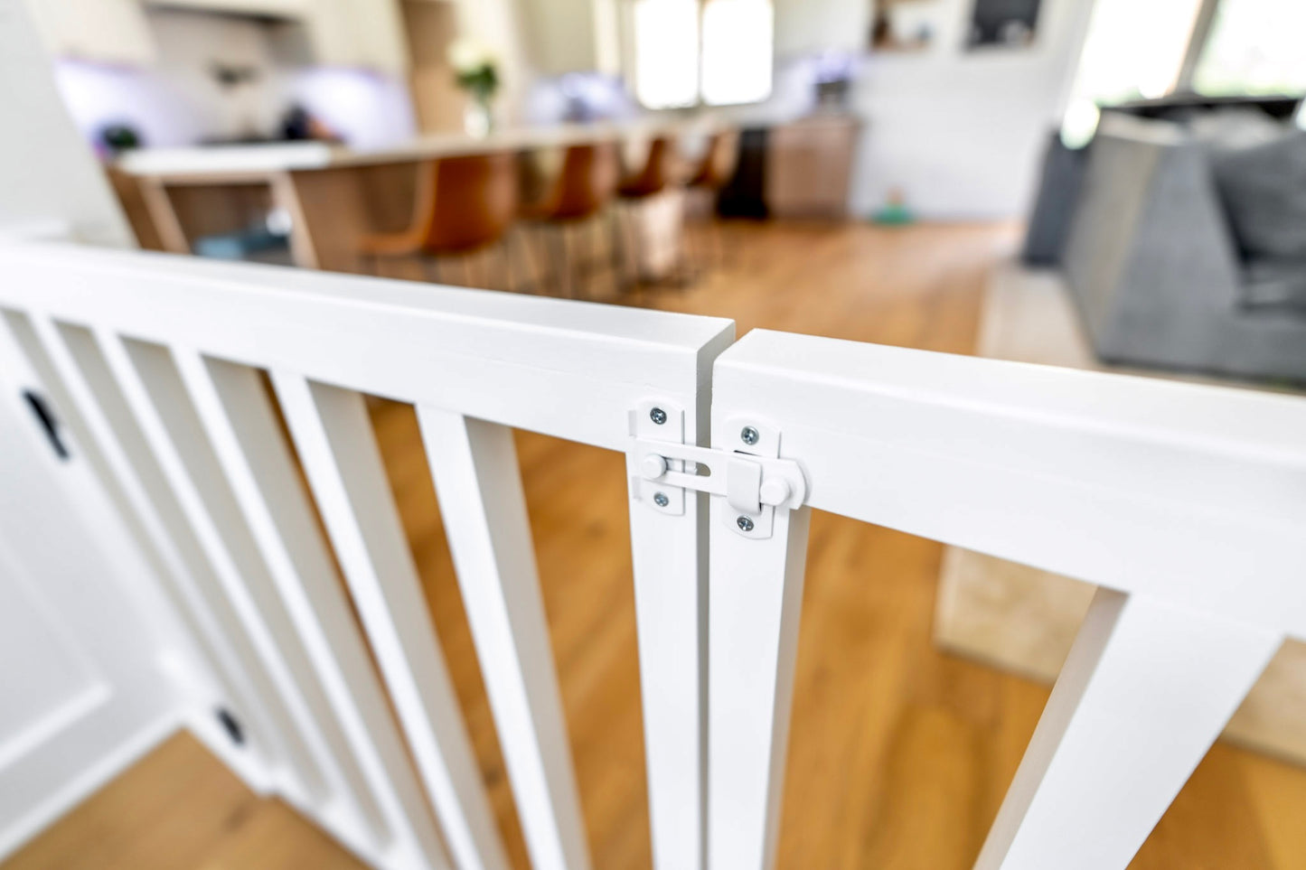 Extra Wide Spindle Double Baby Gate | Handmade Wooden Gate