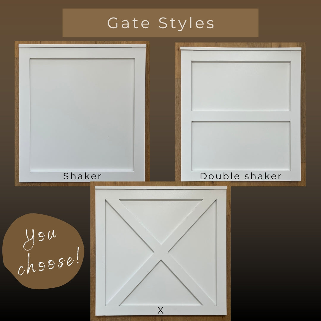 Extra Wide Double Baby Gate | Handmade Wooden Gate