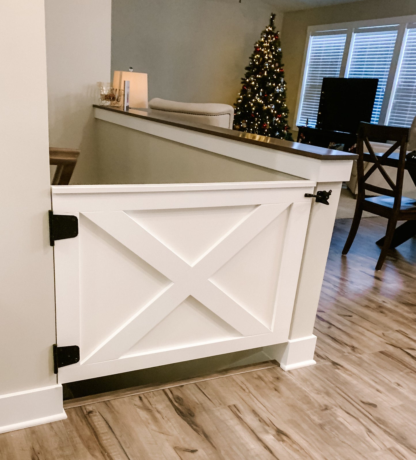 Custom Wooden Safety Gate – Handmade Baby, Pet & Stair Gate – Choose Size, Style & Color