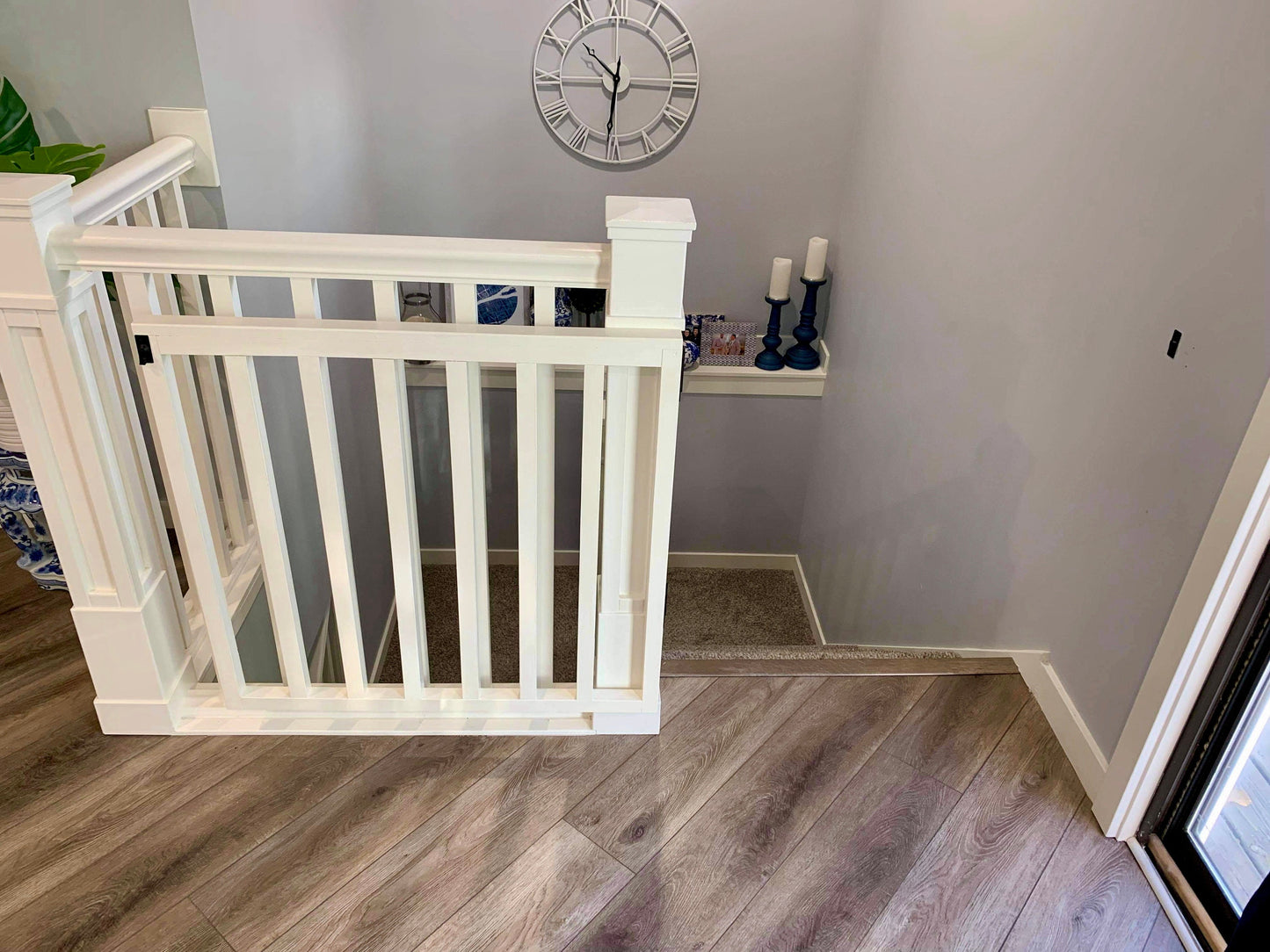 Custom Wooden Spindle Safety Gate – Handmade Baby, Pet & Stair Gate – Choose Size, Style & Color