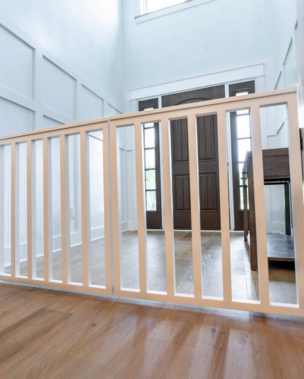 Extra Wide Spindle Double Baby Gate | Handmade Wooden Gate