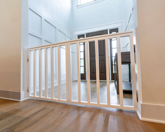 Extra Wide Spindle Double Baby Gate | Handmade Wooden Gate