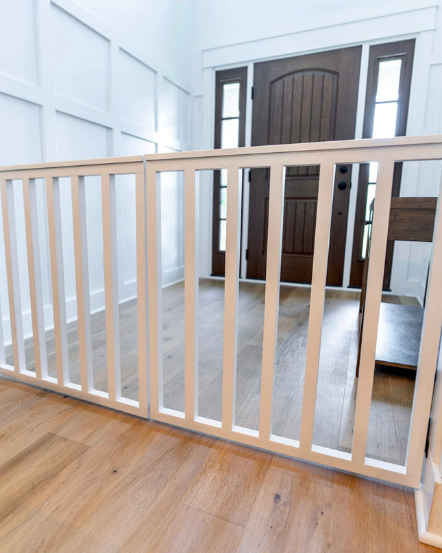 Extra Wide Spindle Double Baby Gate | Handmade Wooden Gate