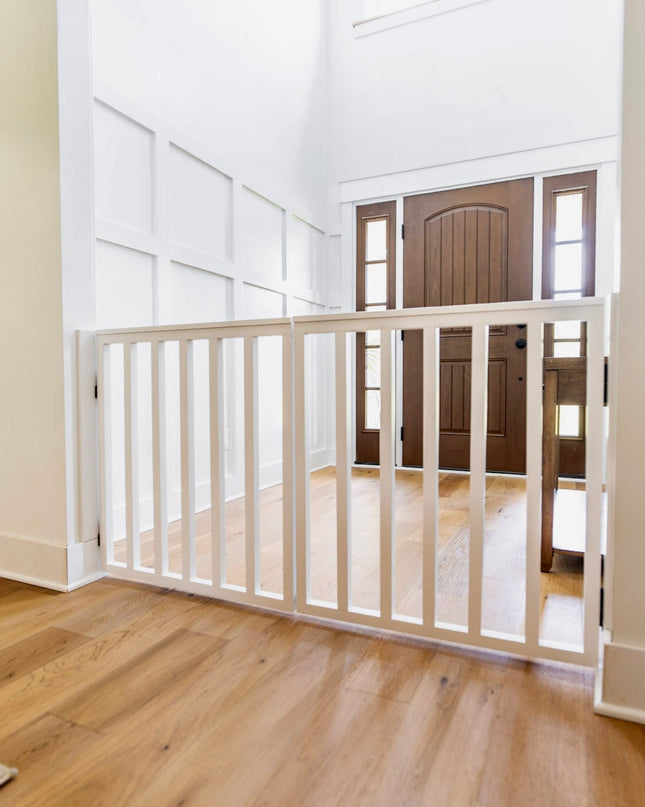 Extra Wide Spindle Double Baby Gate | Handmade Wooden Gate