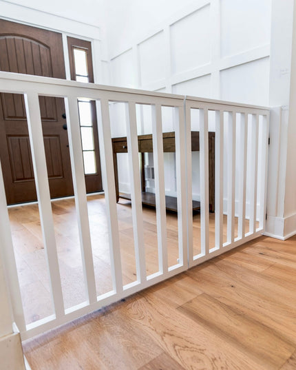 Extra Wide Spindle Double Baby Gate | Handmade Wooden Gate