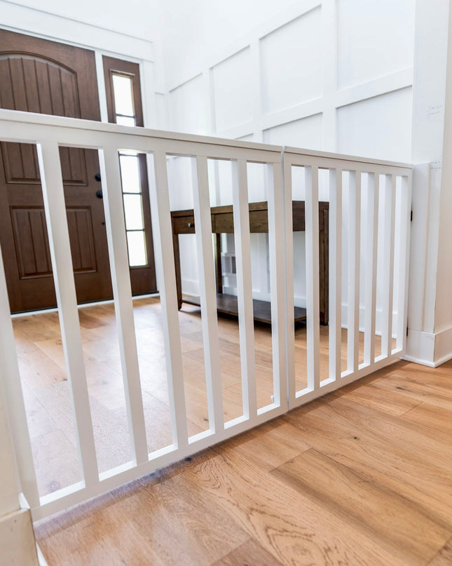 Extra Wide Spindle Double Baby Gate | Handmade Wooden Gate