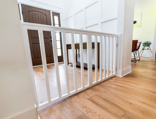 Extra Wide Spindle Double Baby Gate | Handmade Wooden Gate