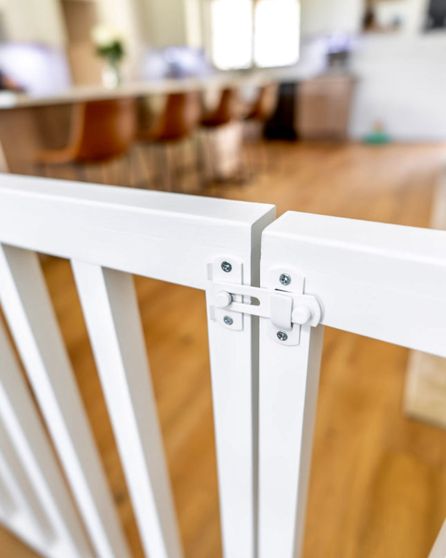 Extra Wide Spindle Double Baby Gate | Handmade Wooden Gate