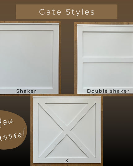 Extra Wide Double Baby Gate | Handmade Wooden Gate