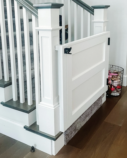 Custom Wooden Safety Gate – Handmade Baby, Pet & Stair Gate – Choose Size, Style & Color