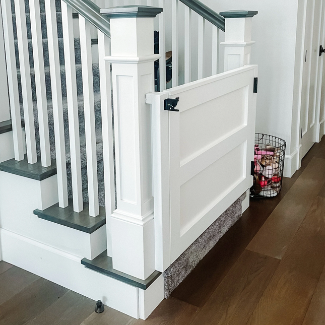 Custom Wooden Safety Gate – Handmade Baby, Pet & Stair Gate – Choose Size, Style & Color