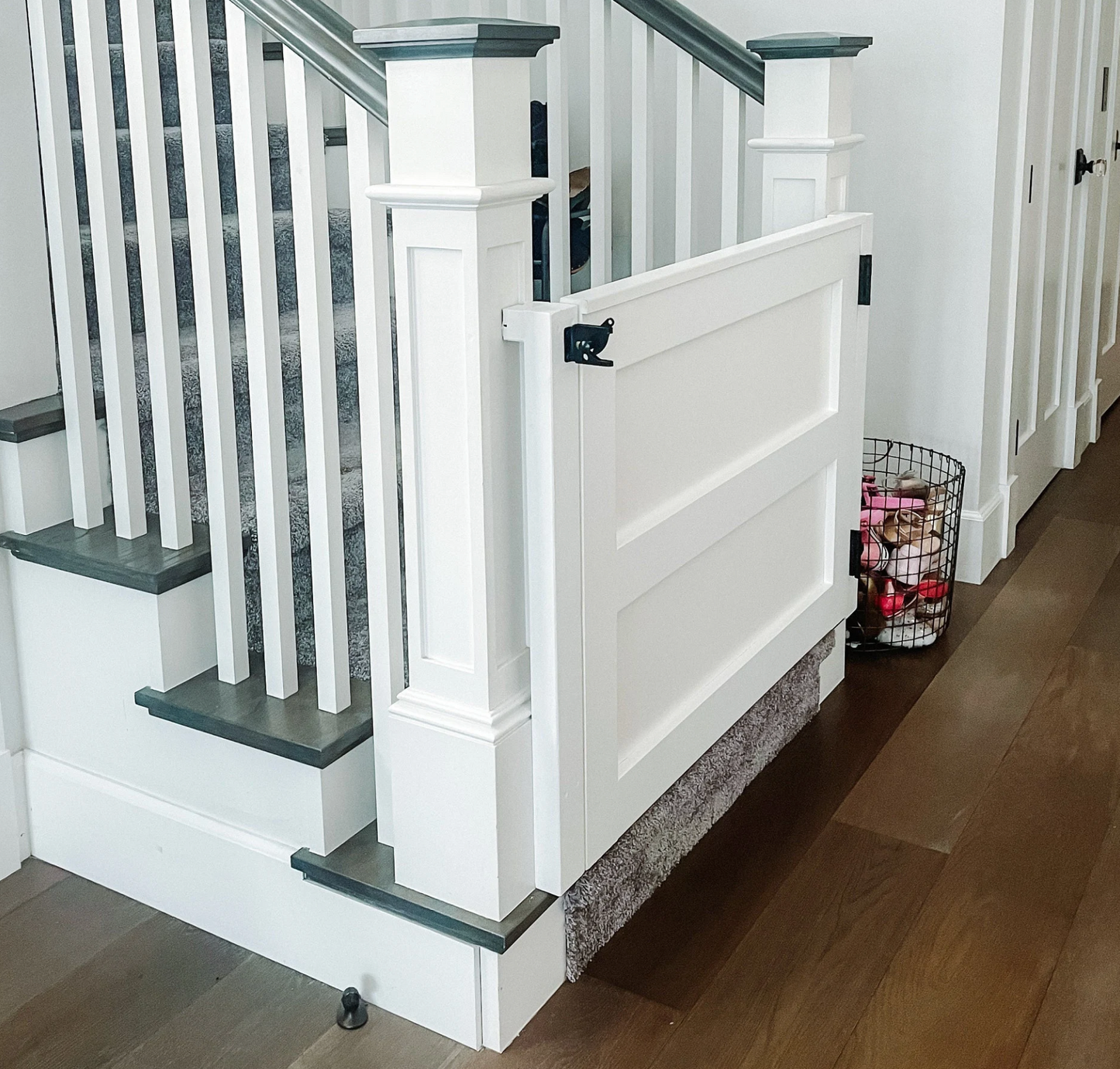 Custom Wooden Safety Gate – Handmade Baby, Pet & Stair Gate – Choose Size, Style & Color