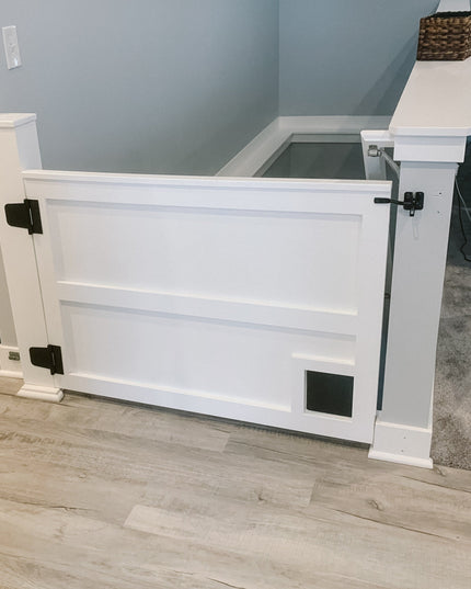 Custom Wooden Safety Gate – Handmade Baby, Pet & Stair Gate – Choose Size, Style & Color