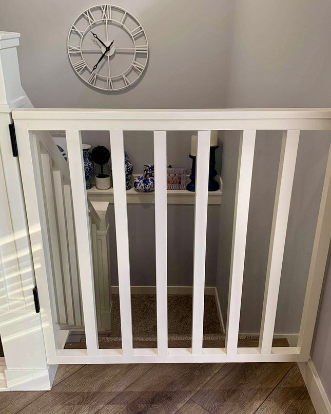Custom Wooden Spindle Safety Gate – Handmade Baby, Pet & Stair Gate – Choose Size, Style & Color