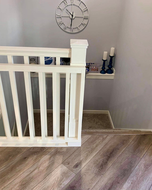 Custom Wooden Spindle Safety Gate – Handmade Baby, Pet & Stair Gate – Choose Size, Style & Color