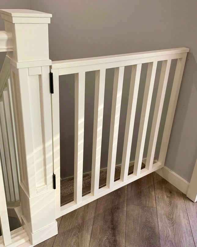 Custom Wooden Spindle Safety Gate – Handmade Baby, Pet & Stair Gate – Choose Size, Style & Color